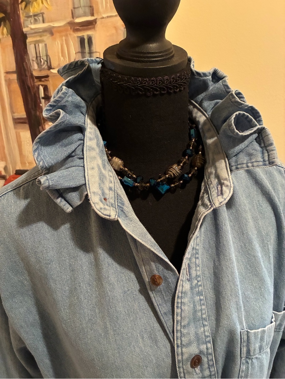 Light Blue Denim Button-Up Ralph Lauren - Picture 4 of 8